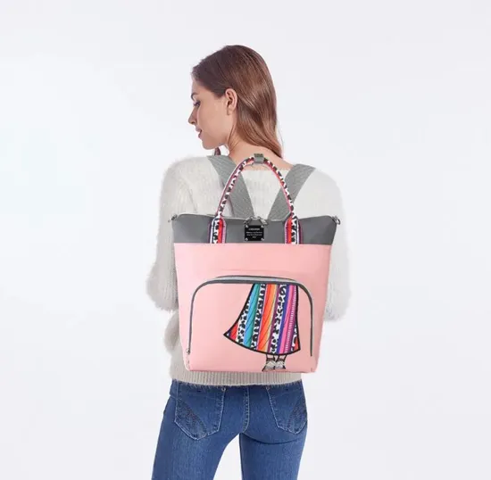 Mommy Bag Fashionable Diaper Backpack Shoulder Lightweight Crossbody Bag