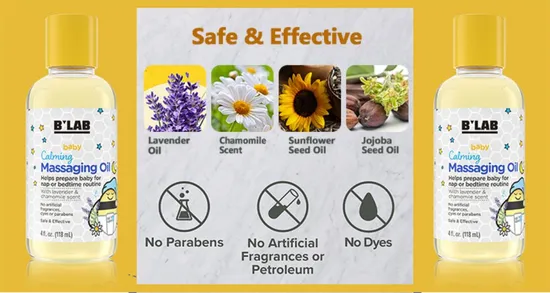 Wholsale Private Label Baby Care Massage Oil Skin Care 