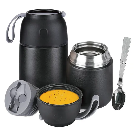 Custom Lunch Box Keep Warm/Cold 430ml Baby and Mommy Stainless Steel Food Jar with Spoon 