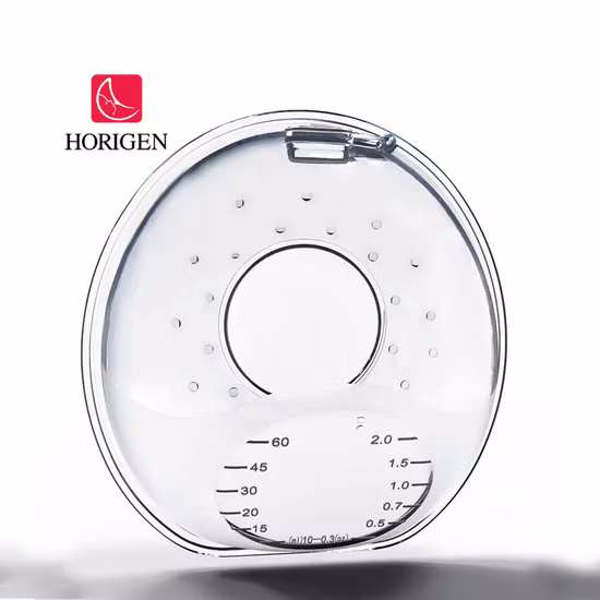 Horigen Silicone Breast Milk Collector Hands Free Wearable Manual Breast Pump 