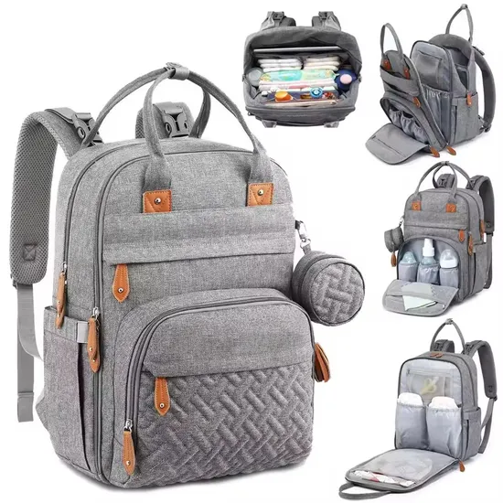 Multifunction Large Capacity Mommy Backpack Maternity Baby Changing Bag Diaper Backpack 