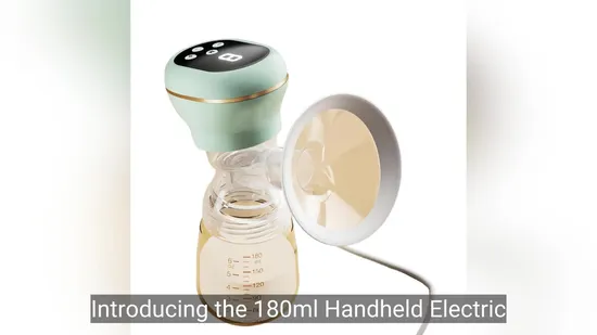 180ml Handheld Strong Suction Breast Pump Manual Electric Appliances Electric Breast Pump Lactation Extractor with Bottle 