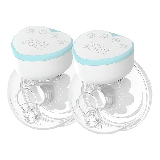 Rechargeable Extractor Low Noise Breast Pump Baby Feeder Painless Sucking Silicone Hands Free Electric Wireless Wearable Breast Pump 