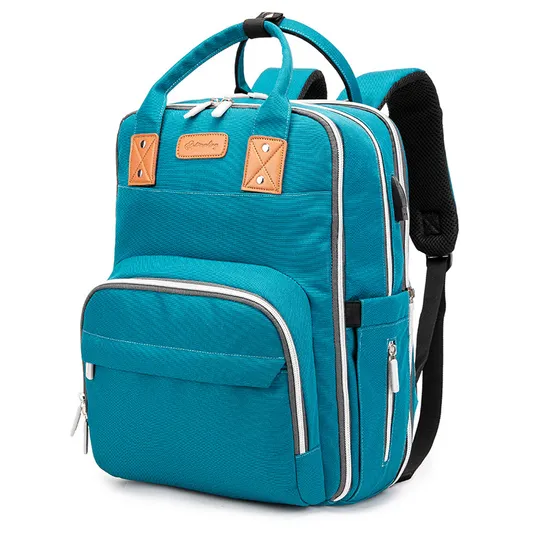 Fashion Foldable Portable Outdoor Leisure Baby Bed Changing Table Mummy Mommy Storage Diaper Backpack Pack Bag (CY0048) 