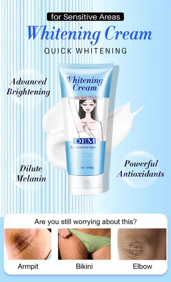 OEM Lightening Skin Whitening Body Lotion Bleaching Cream for Dark Skin 
